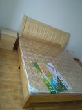实木床松木原木箱体床硬板床架子床1.5米1.8米高箱床储物床石家庄