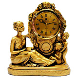 女神钟表欧式仿古座钟  古典桌钟 创意个性坐钟 客厅时尚台钟时钟