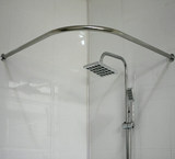 卫生间弧形浴帘杆 浴室不锈钢L形转角扇型挂帘杆 沐浴洗澡窗帘杆