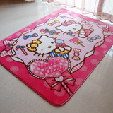 儿童地毯加厚 可爱卡通KT系列防滑儿童房卧室客厅飘窗地毯可机洗