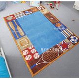 潮牌时尚简欧现代个性创意地垫客厅卧室茶几床边儿童爬行腈纶地毯