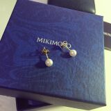 代购 日本专柜正品代购 mikimoto 18k珍珠耳钉 预定