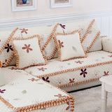 四季沙发垫欧式简约布艺沙发套客厅实木组合沙发巾全盖真皮坐垫子