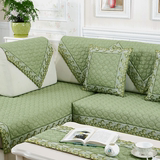 夏季亚麻沙发垫子四季通用欧式布艺贵妃沙发套客厅组合沙发巾全盖
