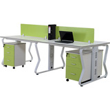 长沙办公家具时尚钢木职员桌2 4 6、8人组合屏风工位电脑办公桌椅