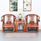 明清古典中式实木南榆木座椅皇宫椅三件套实木椅子会客椅茶椅