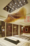 创意艺术异形有机玻璃茶色吊灯 售楼部过道酒店大堂灯定制YI2034