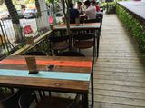 宜家loft美式乡村餐厅饭店长方形复古铁艺实木餐桌椅组合咖啡桌子