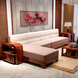 悦和美居 水曲柳实木沙发 布艺可拆洗客厅家具现代中式组合