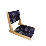 榻榻米实木日式家具和室椅无腿椅靠背地板椅折叠椅懒人海绵椅飘窗