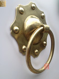 仿古中式纯铜门环拉手玻璃对开门把手大木门黄铜门钹古典门拉环