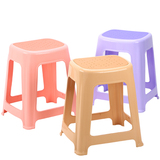 塑料凳子加厚型 时尚防滑高凳子成人餐桌凳家用椅子板凳特价