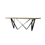 北欧宜家纯实木餐桌设计师办公桌工作桌创意书桌个性办公桌长桌