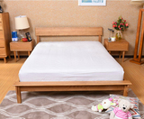 北欧日式白橡木床简约现代卧室家具双人床1.8米1.5米环保全实木床