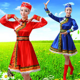 新款蒙古族演出服装女少数民族服装2016舞台装表演服蒙古舞蹈服装
