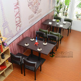 奶茶店桌椅 寿司 甜品店餐桌 西餐厅咖啡厅桌椅组合 特色餐饮桌椅