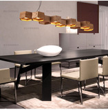 设计师北欧艺术个性卧室餐厅客厅吧台办公室简约现代木头实木吊灯