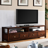 全实木 电视柜简约 小户型现代茶几组合客厅实木家具美式机地柜