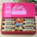 好时巧克力kisses6粒12粒铁盒礼盒装 成品喜糖 结婚满月庆生正品