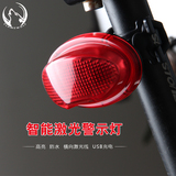 焰狼山地自行车尾灯 激光警示灯爆闪 USB充电户外灯夜骑骑行装备
