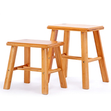 楠竹加厚小凳子小板凳折叠矮凳折叠椅子实木儿童靠背椅钓鱼凳圆凳