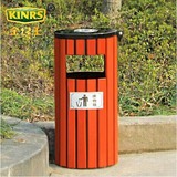 户外垃圾桶钢木垃圾箱室外市政公园景区果皮箱创意小区环卫垃圾桶