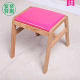 现代沙发凳子欧式田园梳妆台凳换鞋凳化妆台凳子法式实木软包坐凳