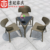 酒吧藤编桌椅茶几套件装 简约现代创意休闲露台咖啡厅藤桌椅组合