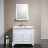 美式浴室柜组合大理石洗手台现代简约实木橡木落地式卫浴柜面盆柜