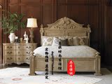 特价美式乡村实木床法式复古创意1.5/1.8米双人婚床公主床可定制