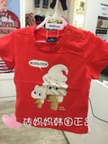 allo lugh 韩国正品代购16夏款男女童宝宝红色冰淇淋T恤 支持验货