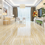现代简约黄木纹全抛釉800X800客厅瓷砖玻化砖防滑地板砖卧室地砖