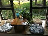 美式乡村榆木飘窗桌炕桌榻榻米桌实木茶几阳台矮桌简约地台小茶桌