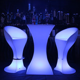 娱乐发光高脚凳LED酒吧台桌椅发光家具桌子茶几发光酒吧凳子