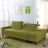 布艺沙发床 小户型时尚简约多功能沙发床可折叠带收纳储物包物流
