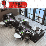 工厂直销 办公家具职员办公桌4人员工位屏风工作位 创意办公桌椅