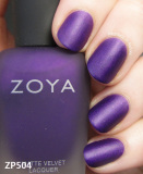 分装包邮美国正品ZOYA指甲油丝绒奢华 哑光系列神秘紫zp504