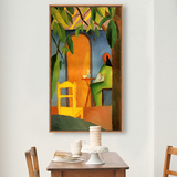 纯手绘油画新古典抽象人物餐厅客厅玄关电视背景墙装饰画有框挂画