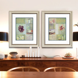 简约现代客厅沙发背景墙装饰画餐厅卧室挂画素雅壁卡纸画美式花卉