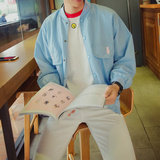 外套男春季2016潮流男士韩版大码棒球服薄款青年休闲飞行夹克上衣