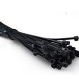 单条价格 黑色尼龙束线带20cm*0.3cm 自行车码表绑带线管整理扎带