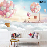 环保儿童房无缝墙布客厅沙发卧室书房背景墙壁纸壁画墙纸天空气球