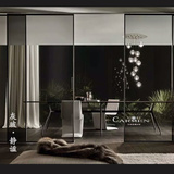 灰玻灰色彩色玻璃艺术玻璃门窗屏风隔断浴室过道家具钢化玻璃定做