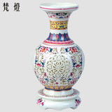 中式陶瓷客厅卧室书房床头复古创意花瓶景德镇灯具含含装饰台灯9