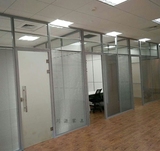 厂家直销办公室内高隔断铝合金钢化玻璃百叶隔断墙板式屏风高隔间