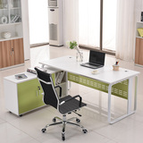 新款老板桌广州办公家具现代简约1.6米经理主管桌椅单人办公桌子