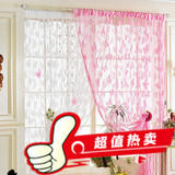 韩式成品浪漫时尚客厅卧室玄关隔断门帘装饰窗帘蝴蝶提花线帘包邮
