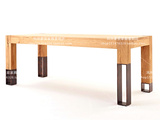 北欧实木餐桌 简洁长方形原木桌椅子简约多功能办公桌椅组合