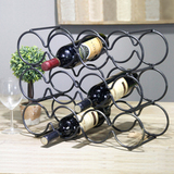 现代简约欧式4格子创意时尚红酒架铁艺 酒柜摆件装饰品葡萄酒架子