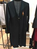 MO CO摩安珂正品代购2016秋装长款修身针织开衫外套  MA1633CAR08